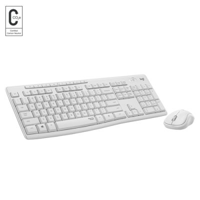 Logitech MK295 Silent Wireless Combo Tastatur Maus enthalten RF Wireless QWERTZ Schweiz Weiß