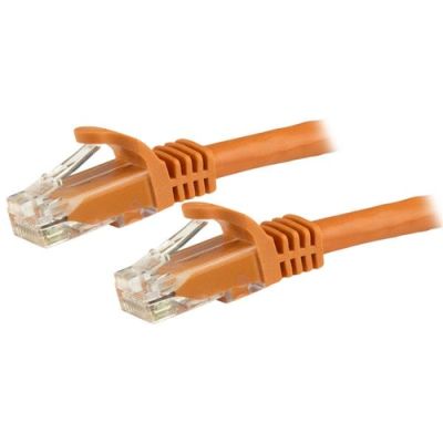 StarTech.com 7,5m CAT6-Kabel - orangenes CAT6-Patchkabel - Snagless RJ45-Steckverbinder - ETL