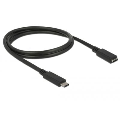 DeLOCK 85533 USB Kabel 1 m USB 3.2 Gen 1 (3.1 Gen 1) USB C Schwarz