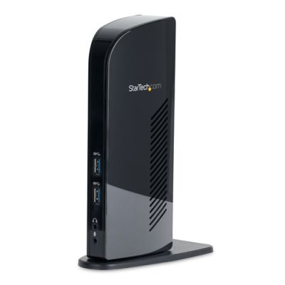 StarTech.com Dual Monitor USB 3.0 Laptop Docking Station mit HDMI & DVI/VGA, 6x USB-A Hub, GbE, Audio, Universal Type-A Dock - Windows/macOS/ChromeOS