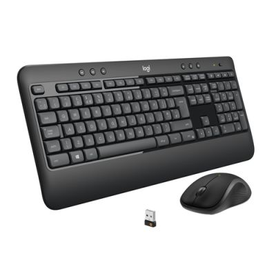 Logitech Advanced MK540 Tastatur Maus enthalten USB QWERTZ Schweiz Schwarz, Weiß