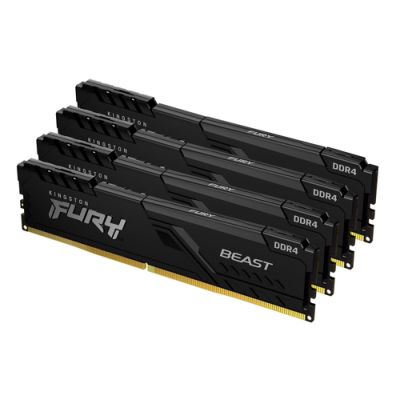 Kingston Technology FURY 32GB 3600MT/s DDR4 CL17 DIMM (4er-Kit) Beast Black