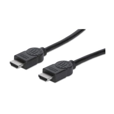 Manhattan High Speed HDMI Kabel, HDMI Stecker auf Stecker, geschirmt, schwarz, 10 m