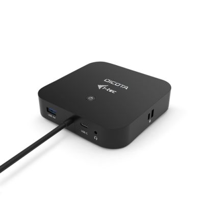 DICOTA D31949 laptop-dockingstation & portreplikator Kabelgebunden USB Typ-C Schwarz