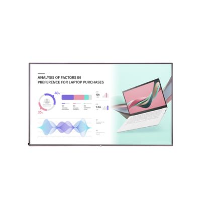 LG 75UH5J-M Signage-Display Digital Signage Flachbildschirm 190,5 cm (75") LED WLAN 500 cd/m² 4K Ultra HD Schwarz Web OS 24/7
