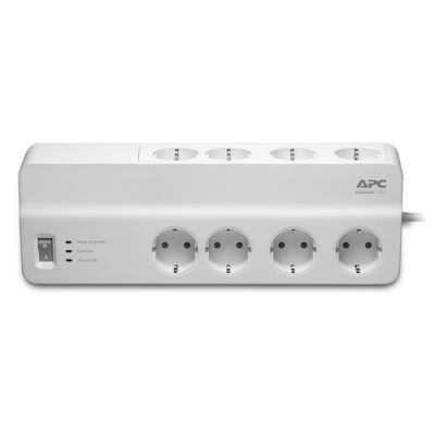 APC SurgeArrest Essential Weiß 8 AC-Ausgänge 230 V 2 m