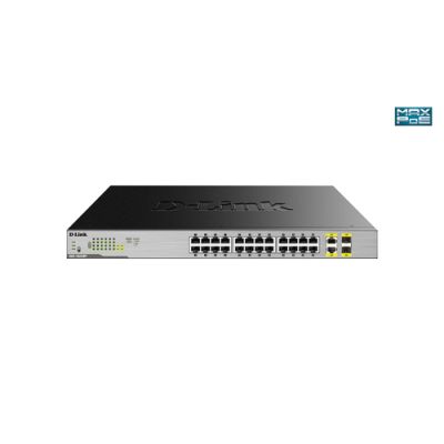 D-Link DGS-1026MP Netzwerk-Switch Unmanaged Gigabit Ethernet (10/100/1000) Power over Ethernet (PoE) Schwarz, Grau
