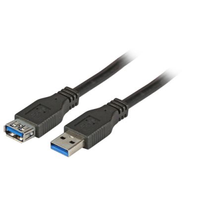 EFB Elektronik USB 3.0 A / A 3m USB Kabel USB 3.2 Gen 1 (3.1 Gen 1) USB A Schwarz