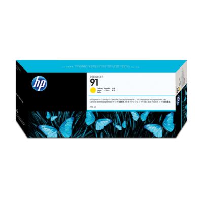 HP 91 Gelb Druckerpatrone, pigmentbasiert, 775 ml