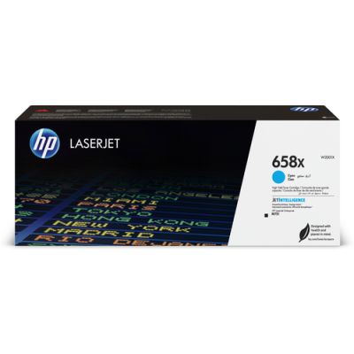 HP 658X Cyan Original LaserJet Tonerkartusche mit hoher Reichweite