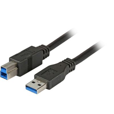 EFB Elektronik 3.0m USB 3.0 A/B USB Kabel 3 m USB 3.2 Gen 1 (3.1 Gen 1) USB A USB B Schwarz