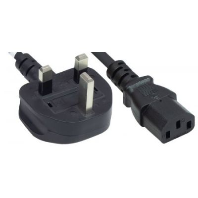 Manhattan Stromkabel, UK-Version, Schwarz, 1,8 m