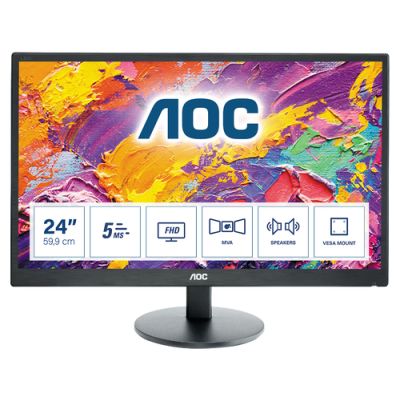 AOC M2470SWH LED display 59,9 cm (23.6") 1920 x 1080 Pixel Full HD Schwarz