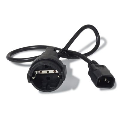 APC AP9880 Stromkabel Schwarz 0,6 m C14-Koppler CEE7/7