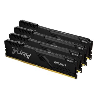 Kingston Technology FURY 64GB 3600MT/s DDR4 CL18 DIMM (4er-Kit) Beast Black