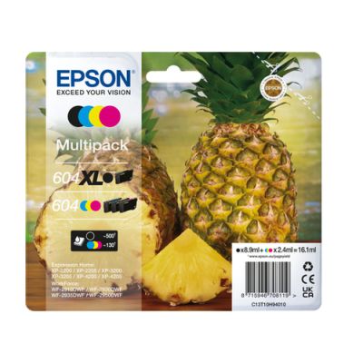 Epson 604XL Druckerpatrone 4 Stück(e) Original Hohe (XL-) Ausbeute Schwarz, Cyan, Magenta, Gelb