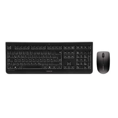CHERRY DW 3000 Tastatur Maus enthalten RF Wireless AZERTY Französisch Schwarz