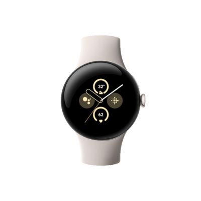 Google Pixel Watch 2 AMOLED 41 mm Digital Touchscreen 4G Silber WLAN GPS