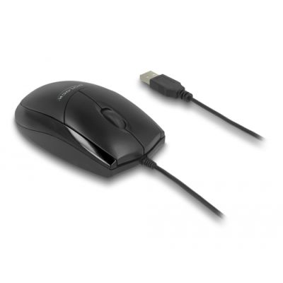 DeLOCK 12106 Maus Beidhändig USB Typ-A Optisch 1200 DPI