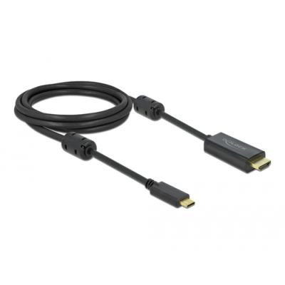 DeLOCK 85970 Videokabel-Adapter 2 m USB Typ-C HDMI Schwarz