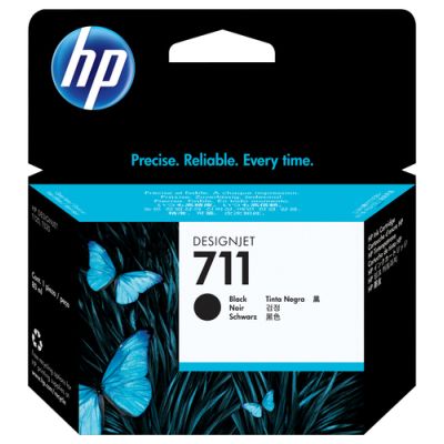 HP 711 Schwarz DesignJet Tintenpatrone, 80 ml