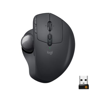 Logitech MX Ergo Maus rechts RF Wireless + Bluetooth Trackball 440 DPI