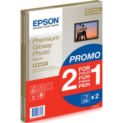 Epson Premium Glossy Photo Paper - A4 - 2x 15 Blätter
