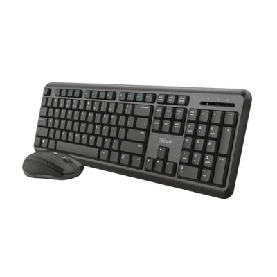 Trust ODY Tastatur Maus enthalten RF Wireless Deutsch Schwarz