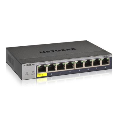 NETGEAR GS108Tv3 Managed L2 Gigabit Ethernet (10/100/1000) Grau