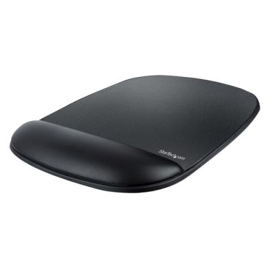 StarTech.com Ergonomisches Mauspad mit Gelkissen, 17x18x2cm, Gepolstertes Gel Mauspad für ergonomischer Arbeitsplatz mit Handgelenkauflage und rutschfeste PU-Basis unterlage