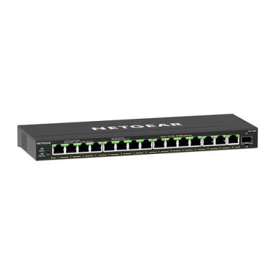 NETGEAR GS316EP-100PES Netzwerk-Switch Managed Gigabit Ethernet (10/100/1000) Power over Ethernet (PoE) Schwarz