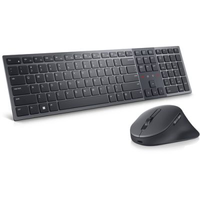 DELL KM900 Tastatur Maus enthalten RF Wireless + Bluetooth QWERTZ Deutsch Graphit