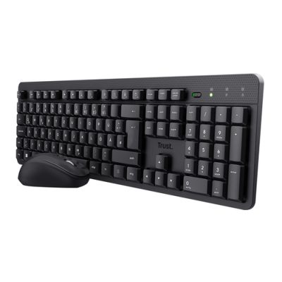 Trust TKM-360 Tastatur Maus enthalten RF Wireless QWERTZ Deutsch Schwarz