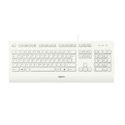 Logitech K280E Pro f/ Business Tastatur USB QWERTZ Deutsch Weiß