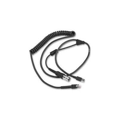 Zebra CBA-UF5-C09ZAR Serien-Kabel Schwarz USB Typ-A Mini-DIN (8-pin)