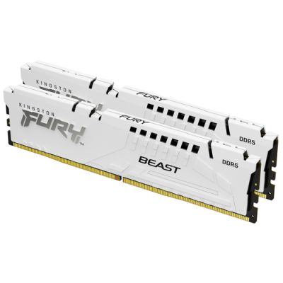 Kingston Technology FURY Beast 32GB 5200MT/s DDR5 CL36 DIMM (2er-Kit) White EXPO
