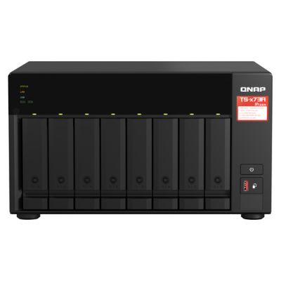 QNAP TS-873A NAS Tower Ethernet/LAN Schwarz V1500B