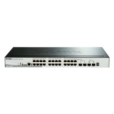 D-Link DGS-1510-28P Netzwerk-Switch Managed L3 Gigabit Ethernet (10/100/1000) Power over Ethernet (PoE) Schwarz