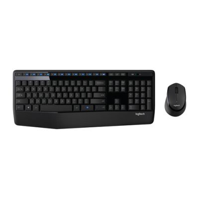 Logitech Wireless Combo MK345 Tastatur Maus enthalten RF Wireless Hebräisch Schwarz