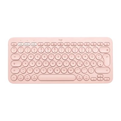 Logitech K380 for Mac Multi-Device Bluetooth Keyboard Tastatur QWERTZ Deutsch Pink