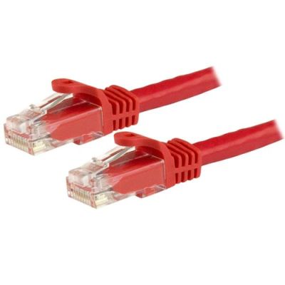StarTech.com 3m Cat6 UTP RJ45 Gigabit Patchkabel Snagless - Cat 6 Netzwerkkabel - Rot