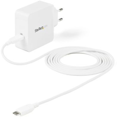 StarTech.com USB-C Ladegerät - USB-C Laptop Ladegerät 60W PD - 2m Kabel - Universeller kompakter Typ-C Stromadapter - Dell XPS/Lenovo X1 Carbon/HP EliteBook/MacBook - USB IF/CE zertifiziert