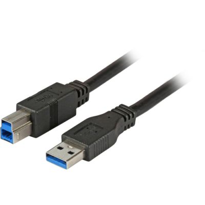 EFB Elektronik K5247SW.3 USB Kabel 3 m USB 3.2 Gen 1 (3.1 Gen 1) USB A USB B Schwarz