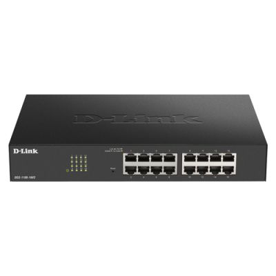 D-Link DGS-1100-16V2 Managed L2 Gigabit Ethernet (10/100/1000) Schwarz