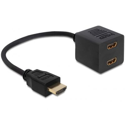 DeLOCK 65226 Videokabel-Adapter HDMI Typ A (Standard) 2 x HDMI Schwarz