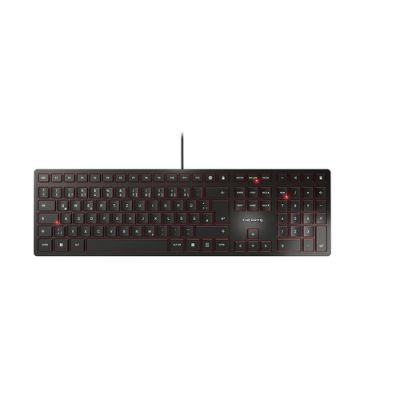 CHERRY KC 6000 SLIM Kabelgebundene Tastatur, Schwarz, USB (QWERTZ - DE)