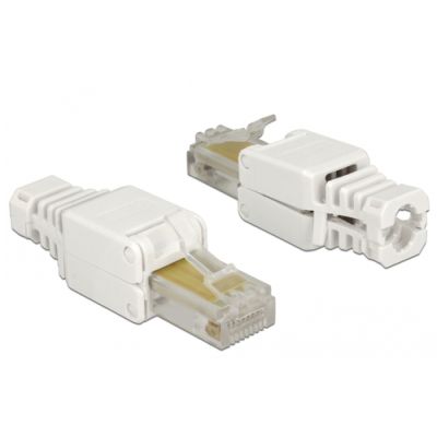 DeLOCK 86415 Drahtverbinder RJ-45 Weiß