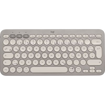 Logitech K380 Tastatur Bluetooth QWERTZ Deutsch Sand