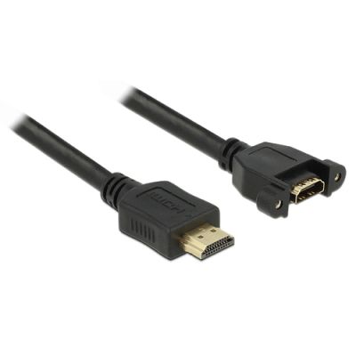 DeLOCK 1m 2xHDMI HDMI-Kabel HDMI Typ A (Standard) Schwarz