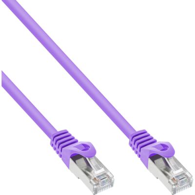 InLine Patchkabel, SF/UTP, Cat.5e, violett, 3m